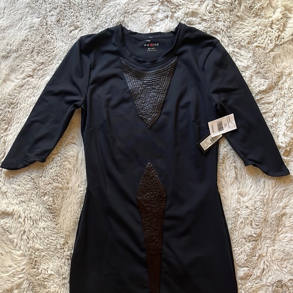 NWT $280 Saks Payone bodycone dress size L - Picture 2 of 9
